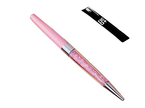 Crystal Kugelschreiber aus 140 glitzernden Kristall-Elementen (ROSA + 1 Stift Nachfüllungen) von NEO+