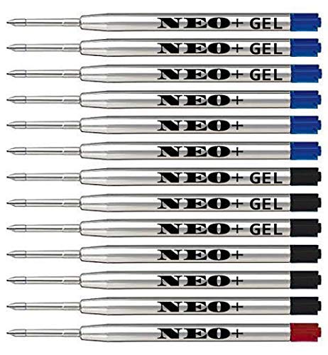 Hochwertige Kugelschreiberminen, günstig aber langlebig, mittlere Spitze, auch für Parker-Kugelschreiber geeignet, G2 Style, Made in Germany (Entdeckungspaket) von NEO+