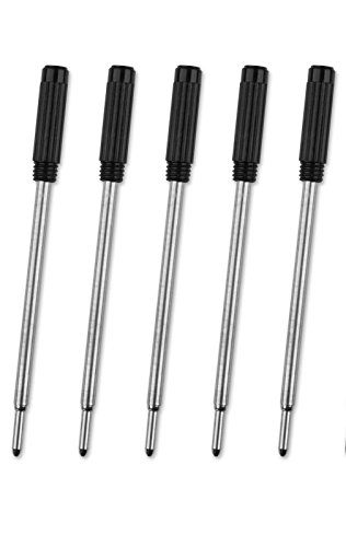 Mini Short 7 cm schwarz Tinte Kugelschreiber Refills 5 BLACK INK von NEO+