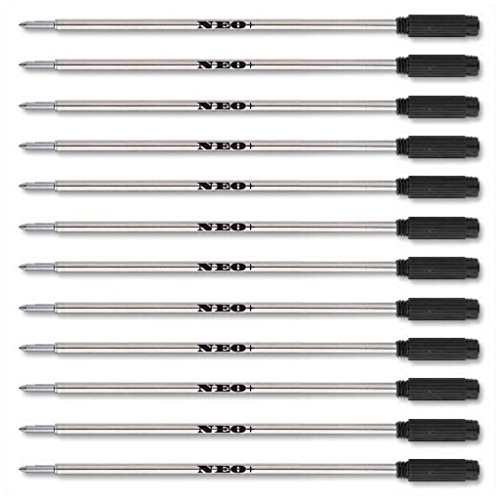 12 x Kugelschreiber Minen, mittelgroß, von Neo +, Kreuz mit 12 x BLACK INK 12 x Kugelschreiber Minen, mittelgroß, von Neo +, Kreuz mit 12 x BLACK INK von NEO+