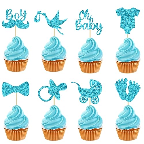 Neodtx It's A Boy Cupcake Topper Baby 32 Stück Babyparty Tortendeko Muffins Deko Boy Or Girl Blue Glitzer Baby Shower Oh Baby Boy junge Gender Reveal Party Party Taufe Dekoration Neodtx It's A Boy Cupcake Topper Baby 32 Stück Babyparty Tortendeko Muffins Deko Boy Or Girl Blue Glitzer Baby Shower Oh Baby Boy junge Gender Reveal Party Party Taufe Dekoration von NEODTX