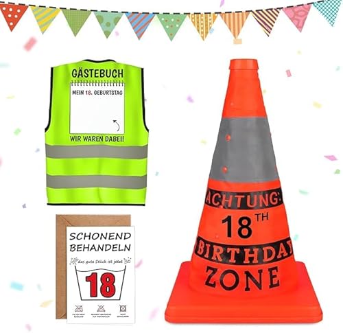 Kreative 50 geburtstag männer Geburtstagsgeschenke Set, Sicherheitshütchen und Westen mit lustigen Luftballons, Ölstiften, Geburtstag Männer, 18/30/40/50/60 Geburtstagsgeschenke Männer Partyzubehör Kreative 50 geburtstag männer Geburtstagsgeschenke Set, Sicherheitshütchen und Westen mit lustigen Luftballons, Ölstiften, Geburtstag Männer, 18/30/40/50/60 Geburtstagsgeschenke Männer Partyzubehör von NEONSKY