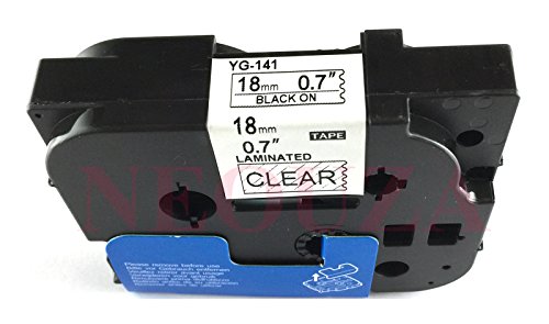NEOUZA Compatible for Brother P-touch TZe Tz Black on White label tape 6mm 9mm 12mm 18mm 24mm 36mm all size(TZe-141 18mm) von NEOUZA