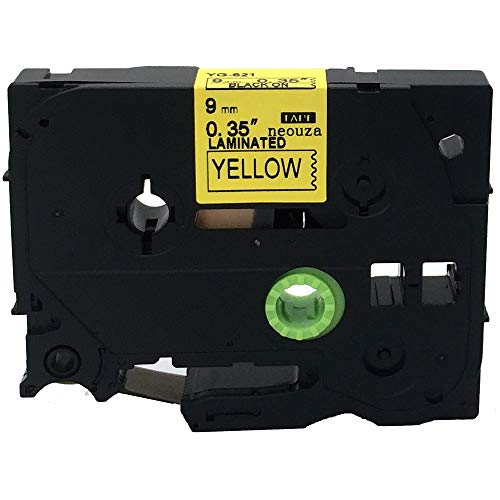 NEOUZA Compatible for Brother P-touch TZe Tz Black on Yellow label tape 6mm 9mm 12mm 18mm 24mm 36mm all size（TZe-621 9mm） von NEOUZA