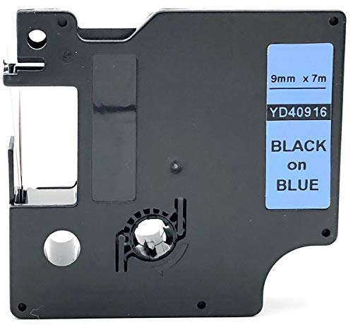 NEOUZA Kompatibel mit DYMO D1 Standard Etikettenband 40916 S0720710, 9 mm x 7 m, Schwarz auf Blau von NEOUZA