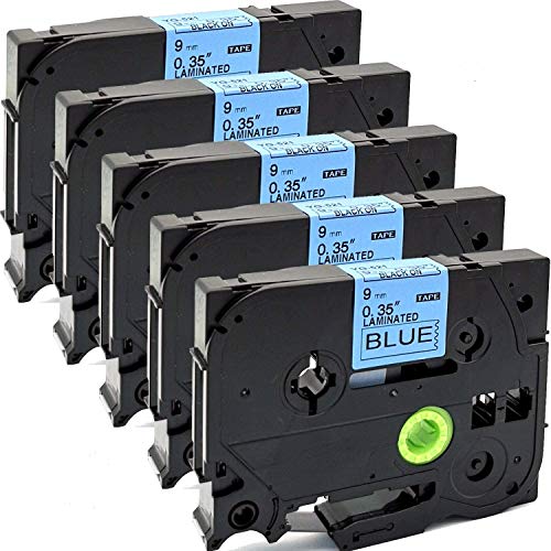 neouza 5er-Pack kompatibel für Brother P-Touch laminiert TZe TZ Label Tape Breite 3/20,3 cm X Länge 26,2 '9 mm x 8 m TZe-521 Black on Blue neouza 5er-Pack kompatibel für Brother P-Touch laminiert TZe TZ Label Tape Breite 3/20,3 cm X Länge 26,2 '9 mm x 8 m TZe-521 Black on Blue von NEOUZA