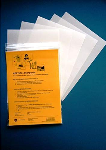 NEPTUN Näh- und Stickpapier, weiß, DIN A4, 15 Bögen NEPTUN Näh- und Stickpapier, weiß, DIN A4, 15 Bögen von NEPTUN