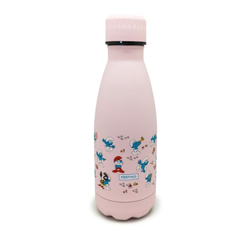 NERTHUS Thermosflasche PITUFOS Figuren - Rosa, 350 ml, Doppelwandig aus Edelstahl. NERTHUS Thermosflasche PITUFOS Figuren - Rosa, 350 ml, Doppelwandig aus Edelstahl. von NERTHUS