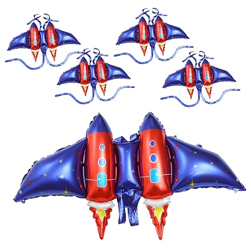 NESTINGHO 5 Stück Raketenflügel Aufblasbarer Folienballon Fliegende Luftballons Unisex Fee Requisite Cosplay Dekoration Cosplay Requisite Anziehkostüme Luftballons von NESTINGHO