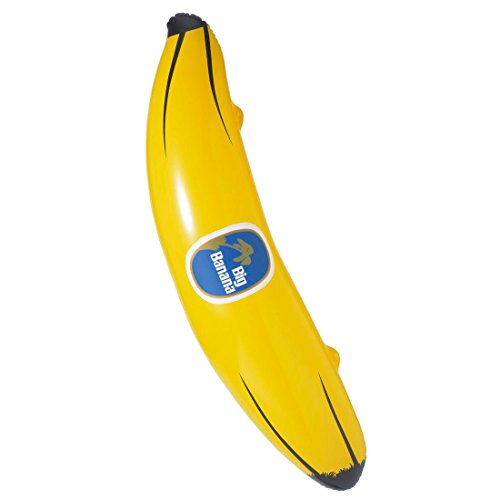 NET TOYS Aufblasbare Deko Riesen Banane Riesenbanane aufblasbar Dekoration Sommer Beach Partydeko von NET TOYS