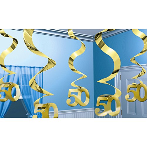 NET TOYS 5 Deko Spiralen Goldene Hochzeit 61 cm Hochzeitsdeko Gold Party Dekoration 50. Hochzeitstag NET TOYS 5 Deko Spiralen Goldene Hochzeit 61 cm Hochzeitsdeko Gold Party Dekoration 50. Hochzeitstag von NET TOYS