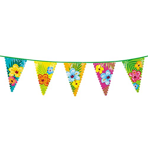 NET TOYS Hibiskus Deko Girlande Blumen Wimpelkette Hawaii 6 m Südsee Partydeko Wimpelgirlande Karibik NET TOYS Hibiskus Deko Girlande Blumen Wimpelkette Hawaii 6 m Südsee Partydeko Wimpelgirlande Karibik von NET TOYS