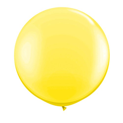 NET TOYS Riesen Luftballon 90 cm Riesenballon gelb Riesenluftballons Große Luftballons von NET TOYS