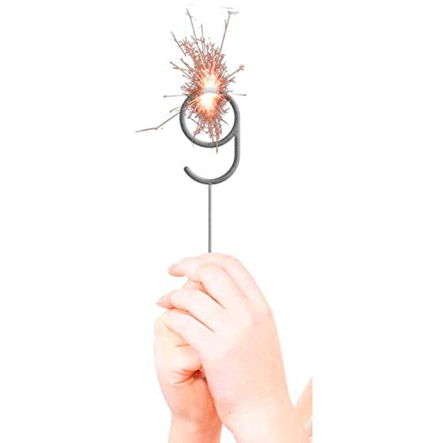 NET TOYS Universelle Wunderkerze mit Zahl 9 - Silber 16,5 cm - Funkelnde Party-Dekoration Kerzen für Torte - Bestens geeignet für Geburtstagsfeier & Jubiläumsfeier NET TOYS Universelle Wunderkerze mit Zahl 9 - Silber 16,5 cm - Funkelnde Party-Dekoration Kerzen für Torte - Bestens geeignet für Geburtstagsfeier & Jubiläumsfeier von NET TOYS