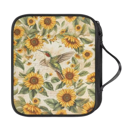 Häkelnadeletui mit Sonnenblumenkolibri, mit Griff, Reißverschluss, Stricknadeln, Aufbewahrung, Nadelhaken, Werkzeug für Häkelnadel-Set, Werkzeuge Häkelnadeletui mit Sonnenblumenkolibri, mit Griff, Reißverschluss, Stricknadeln, Aufbewahrung, Nadelhaken, Werkzeug für Häkelnadel-Set, Werkzeuge von NETILGEN