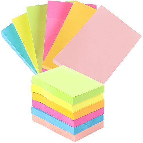 Haftnotizen Farbige Sticky Notes, 12 Blöcke à 100 Pastell Haftnotizen Klebezettel Merkzettel für Notizen und Aufgabenliste Page Marker, Notizzettel Klein Haftmarker Büromaterial (50 x 76 mm) von NETUME