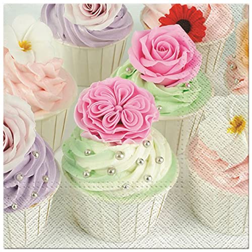 Premium Collection 20 Stück Servietten Cupcakes Kuchen von NEU
