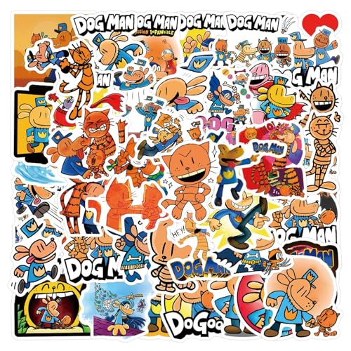 110pcs Dog Man Stickers, lustig Cartoon Aufkleber, Wasserfeste Vinyl Graffiti Aufkleber für Laptop Gepäck Skateboard, Jugendliche und Erwachsene 110pcs Dog Man Stickers, lustig Cartoon Aufkleber, Wasserfeste Vinyl Graffiti Aufkleber für Laptop Gepäck Skateboard, Jugendliche und Erwachsene von NEULEBEN