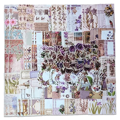200 Stück Natur Blumen Aufkleber, Vintage Washi Sticker, Retro DIY Dekoration Aufkleber, Journal Aesthetic Vintage Sticker für Sammelalbum, Bullet Journaling, Scrapbook Zubehör 200 Stück Natur Blumen Aufkleber, Vintage Washi Sticker, Retro DIY Dekoration Aufkleber, Journal Aesthetic Vintage Sticker für Sammelalbum, Bullet Journaling, Scrapbook Zubehör von NEULEBEN