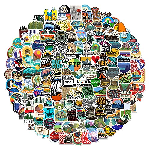 200pcs Aufkleber, Outdoor Abenteuer Aufkleber, Vintage Reisen im Freien Etiketten Wasserdicht Vinyl Aufkleber für Laptop Skateboard Auto,Koffer, VSCO Aesthetic Sticker 200pcs Aufkleber, Outdoor Abenteuer Aufkleber, Vintage Reisen im Freien Etiketten Wasserdicht Vinyl Aufkleber für Laptop Skateboard Auto,Koffer, VSCO Aesthetic Sticker von NEULEBEN