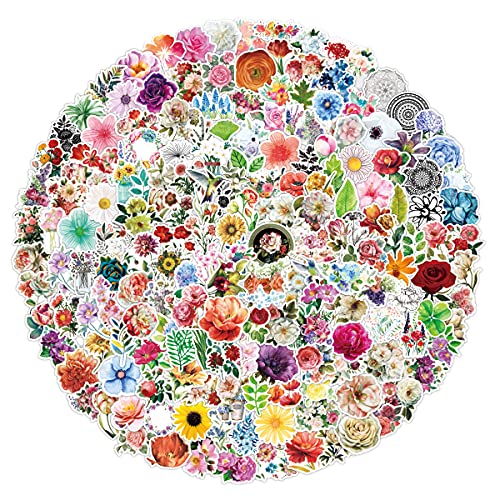 Aufkleber Packs 200pcs, Blume und Botanisch Aufkleber, Wasserdicht Vinyl Stickers Decals, Aufkleber Sammlung für Scrapbooking, Kunst, DIY Handwerk, Bullet Journals, Mädchen von NEULEBEN