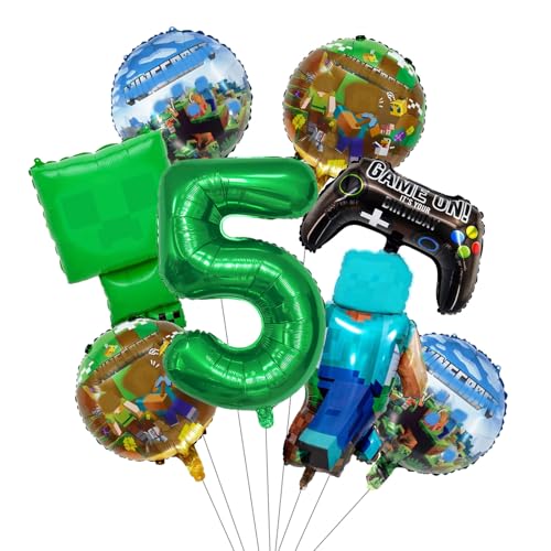 8 Kinder Geburtstag Party Deko,5 Jahre alt Geburtstagsdeko Jungen,Kindergeburtstag Deko, Birthday Party Supplies für Kindergeburtstag von NEUNEL