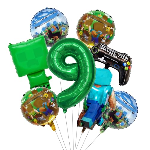 8 Kinder Geburtstag Party Deko,9 Jahre alt Geburtstagsdeko Jungen,Kindergeburtstag Deko, Birthday Party Supplies für Kindergeburtstag von NEUNEL