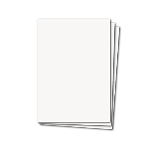 100 Stück DIN A4 Karten Planobogen - Farbe: Hochweiss - 29,7 x 21 cm - 250 Gramm pro m² - Bastelbogen - Kartenkarton - Bastelkarte -formstabil von NEUSER PAPIER