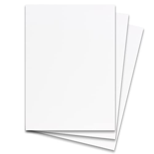 150 Stück DIN A4 Karton mit Leinenstruktur - Farbe: Weiss - 29,7 x 21 cm - 190 Gramm pro m² - Einzelkarte ohne Falz - Ideal zum Basteln, Scrapbooking, Grußkarte von NEUSER PAPIER