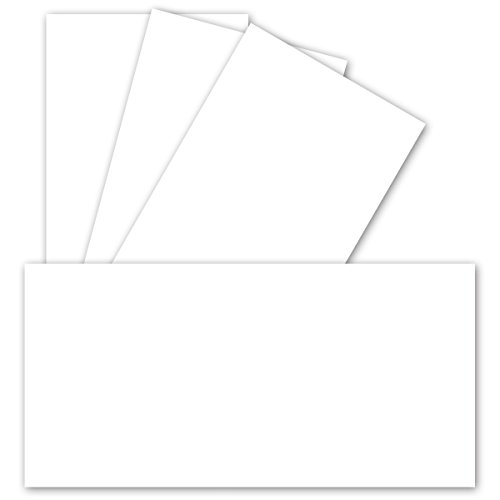 400 Stück Einzelkarten DIN Lang Matt - Hochweiß -PREMIUM QUALITÄT - 99 x 210 mm - 250 Gramm pro m² - sehr formstabil - für Drucker geeignet Ideal für Grußkarten und Einladungen - GUSTAV NEUSER 400 Stück Einzelkarten DIN Lang Matt - Hochweiß -PREMIUM QUALITÄT - 99 x 210 mm - 250 Gramm pro m² - sehr formstabil - für Drucker geeignet Ideal für Grußkarten und Einladungen - GUSTAV NEUSER von NEUSER PAPIER