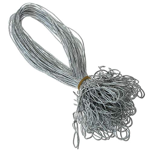 400 Stück Schmuck-Gummiband Mettalic SILBER für Einladungskarten mit Einlegeblatt - für Klappkarten A6 B6 DIN Lang Quadratisch A5 mit schöner Schlaufe 400 Stück Schmuck-Gummiband Mettalic SILBER für Einladungskarten mit Einlegeblatt - für Klappkarten A6 B6 DIN Lang Quadratisch A5 mit schöner Schlaufe von NEUSER PAPIER
