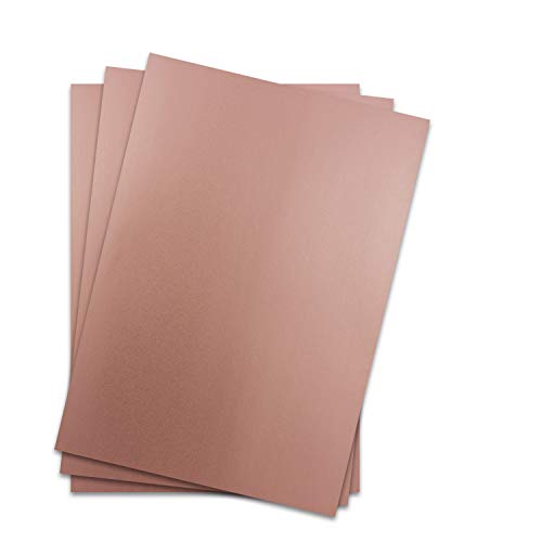 Metallic Papier DIN A4 21,0 x 29,7 cm - Bronze Metallic - 15 Stück - glänzendes Bastelpapier 90 g/m² - Rückseite Weiß - Für Einladungen, Hochzeiten Metallic Papier DIN A4 21,0 x 29,7 cm - Bronze Metallic - 15 Stück - glänzendes Bastelpapier 90 g/m² - Rückseite Weiß - Für Einladungen, Hochzeiten von NEUSER PAPIER