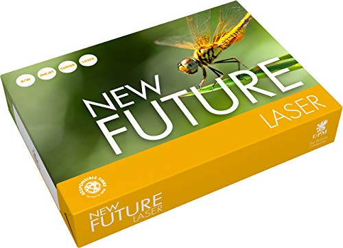 NEW FUTURE Multifunktionspapier LASER, A4, 80 g/m², holzfrei, weiß, matt (500 Blatt), Sie erhalten 5 Packungen á 500 Blatt von NEW FUTURE