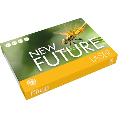 NEW FUTURE Multifunktionspapier LASER, A4, 80 g/m², holzfrei, weiß, matt (500 Blatt), Sie erhalten 5 Packungen á 500 Blatt von NEW FUTURE