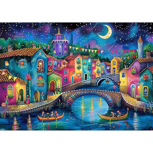 NEWENMO 5D Italienisches Dorf Diamond Painting Full Drill,Bunte Häuser Diamant Painting Bilder 30x40cm,Diamant Malerei Erwachsene Set,Diamond-Painting Kit,für Schlafzimmer Wohndekoration NEWENMO 5D Italienisches Dorf Diamond Painting Full Drill,Bunte Häuser Diamant Painting Bilder 30x40cm,Diamant Malerei Erwachsene Set,Diamond-Painting Kit,für Schlafzimmer Wohndekoration von NEWENMO