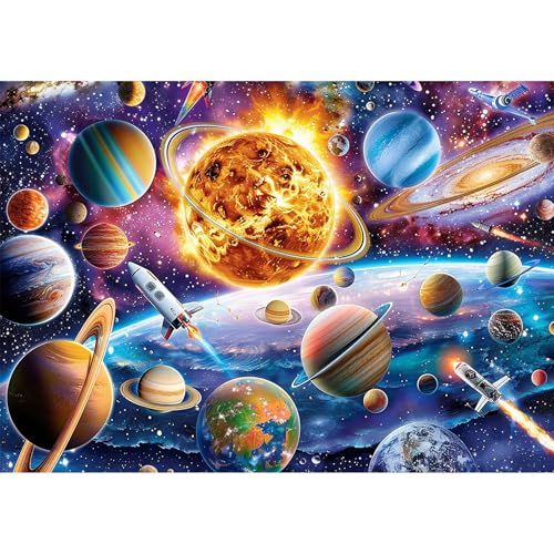 NEWENMO 5D Planeten und Satelliten Diamond Painting Full Drill,Sonnensystem Diamant Painting Bilder 30x40cm,Diamant Malerei Erwachsene Set,Diamond-Painting Kit,für Schlafzimmer Wohndekoration NEWENMO 5D Planeten und Satelliten Diamond Painting Full Drill,Sonnensystem Diamant Painting Bilder 30x40cm,Diamant Malerei Erwachsene Set,Diamond-Painting Kit,für Schlafzimmer Wohndekoration von NEWENMO