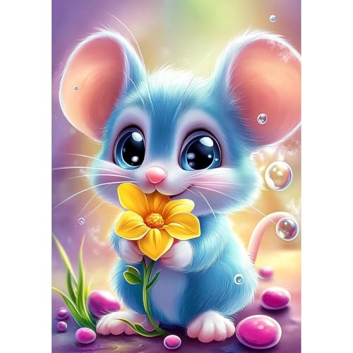 NEWENMO Blaue Kleine Maus Diamond Painting Bilder Erwachsene,5D Cartoon-Tiere Diamant Painting Bastelset,DIY Diamant Malerei Kit,Diamond Painting Set,Erwachsene Anfänger Zuhause Dekoration-30x40cm NEWENMO Blaue Kleine Maus Diamond Painting Bilder Erwachsene,5D Cartoon-Tiere Diamant Painting Bastelset,DIY Diamant Malerei Kit,Diamond Painting Set,Erwachsene Anfänger Zuhause Dekoration-30x40cm von NEWENMO