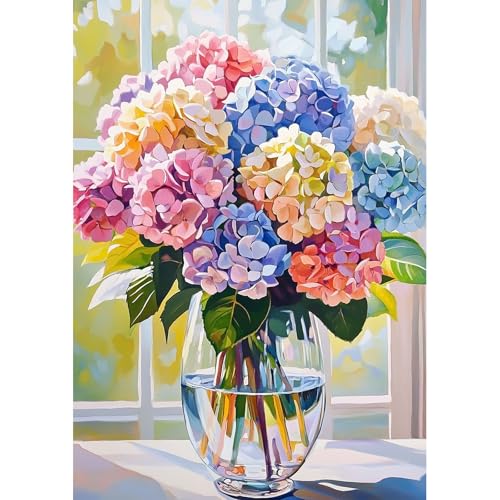 NEWENMO DIY Lebendig Blumenarrangement Diamond Painting Erwachsene,Exquisite Blumen Diamant Painting Bilder,5D Diamant Malerei Kit Complete,Diamond-Painting Set,Aesthetic für Wanddekoration,30x40cm von NEWENMO