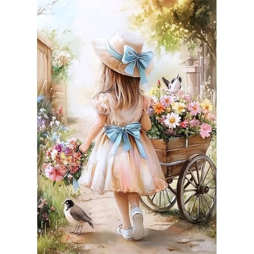NEWENMO Elegante Dame Diamond Painting Bilder,5D Blume Diamant Painting Bastelset für Erwachsene,DIY Retro Diamant Malerei Set Erwachsene,für AnfäNger Hausgeschenk Familie Deko Geschenk-30x40cm NEWENMO Elegante Dame Diamond Painting Bilder,5D Blume Diamant Painting Bastelset für Erwachsene,DIY Retro Diamant Malerei Set Erwachsene,für AnfäNger Hausgeschenk Familie Deko Geschenk-30x40cm von NEWENMO