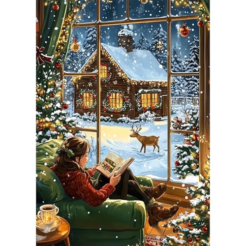NEWENMO Schöne Frau Diamond Painting Erwachsene,DIY Weihnachten Landschaft Diamant Painting Bilder,Weihnachten Diamant Malerei Kit,5D Diamond-Painting,für Weihnachten Hause Dekoration 30x40cm NEWENMO Schöne Frau Diamond Painting Erwachsene,DIY Weihnachten Landschaft Diamant Painting Bilder,Weihnachten Diamant Malerei Kit,5D Diamond-Painting,für Weihnachten Hause Dekoration 30x40cm von NEWENMO