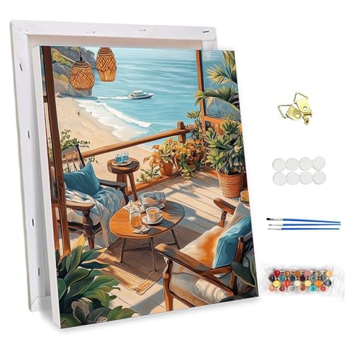 NEWENMO Strandhütte Malen Nach Zahlen mit Rahmen,Gemütlicher Strand Malen Nach Zahlen Erwachsene,Paint by Numbers,DIY Handgemalt Ölgemälde Set mit Pinseln und Acrylfarben,für Heimdekoration 30x40cm NEWENMO Strandhütte Malen Nach Zahlen mit Rahmen,Gemütlicher Strand Malen Nach Zahlen Erwachsene,Paint by Numbers,DIY Handgemalt Ölgemälde Set mit Pinseln und Acrylfarben,für Heimdekoration 30x40cm von NEWENMO