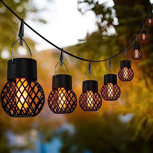 NEWNEN Solarlaterne für Außen Hängend, 8 Stück Solarlampe Garten, 6 LEDS Solarleuchte Außenleuchte IP65 Wasserdicht, Warmweiße Solar Gartenleuchte Deko für Balkon Garten Hochzeit Deko Camping NEWNEN Solarlaterne für Außen Hängend, 8 Stück Solarlampe Garten, 6 LEDS Solarleuchte Außenleuchte IP65 Wasserdicht, Warmweiße Solar Gartenleuchte Deko für Balkon Garten Hochzeit Deko Camping von NEWNEN