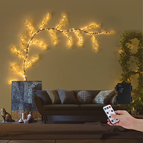 NEWNEN Christmas Zweige Lichter 150 LEDs Sakura Lichterketten Warmweiß Lichterbaum mit Netzstrom Betriebene, Künstliche Lichterzweige für Ostern Innen Wanddeko Aesthetic Room Décor von NEWNEN