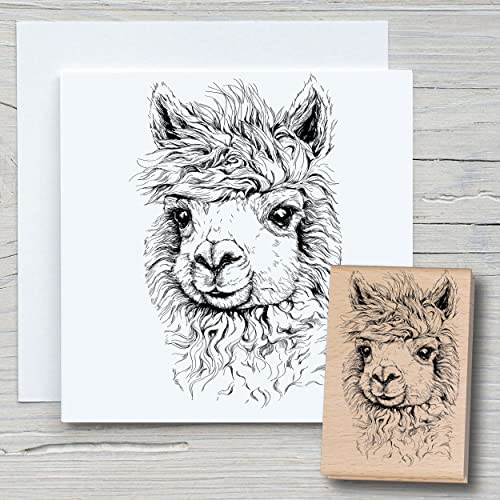 NEWSTAMPS Stempel Alpaka Motivstempel groß aus Holz & Gummi zum Karten und Geschenke basteln, Holzstempel für Tiere, Tierstempel, Scrapbook, Textilstempel, Deko, Kinder NEWSTAMPS Stempel Alpaka Motivstempel groß aus Holz & Gummi zum Karten und Geschenke basteln, Holzstempel für Tiere, Tierstempel, Scrapbook, Textilstempel, Deko, Kinder von NEWSTAMPS DIE STEMPELMACHER