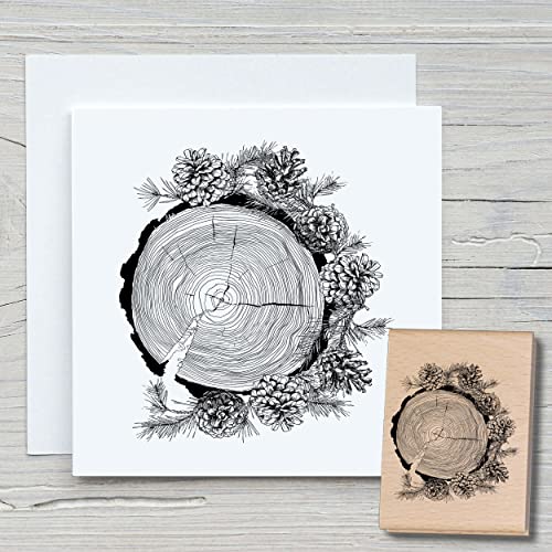 NEWSTAMPS Stempel Baumscheibe Motivstempel aus Holz & Gummi zum Karten und Geschenke basteln, Holzstempel für Weihnachten, Weihnachtskarte, Advent, Scrapbook, Textilstempel, Deko, Freunde NEWSTAMPS Stempel Baumscheibe Motivstempel aus Holz & Gummi zum Karten und Geschenke basteln, Holzstempel für Weihnachten, Weihnachtskarte, Advent, Scrapbook, Textilstempel, Deko, Freunde von NEWSTAMPS DIE STEMPELMACHER