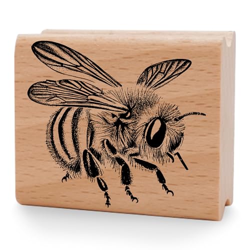 NEWSTAMPS Stempel Biene filigran Motivstempel groß aus Holz & Gummi zum Karten und Geschenke basteln, Holzstempel für Tiere, Tierstempel, Scrapbook, Textilstempel, Deko, Kinder NEWSTAMPS Stempel Biene filigran Motivstempel groß aus Holz & Gummi zum Karten und Geschenke basteln, Holzstempel für Tiere, Tierstempel, Scrapbook, Textilstempel, Deko, Kinder von NEWSTAMPS DIE STEMPELMACHER