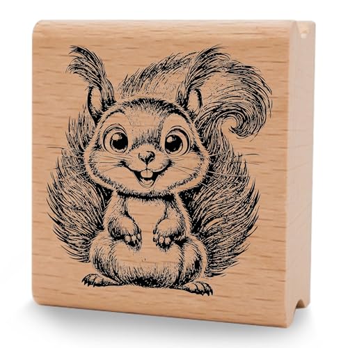 NEWSTAMPS Stempel Ecki Motivstempel aus Holz & Gummi zum Karten und Geschenke basteln, Holzstempel für Tiere, Tierstempel, Eichhörnchen, Scrapbook, Textilstempel, Deko, Freunde NEWSTAMPS Stempel Ecki Motivstempel aus Holz & Gummi zum Karten und Geschenke basteln, Holzstempel für Tiere, Tierstempel, Eichhörnchen, Scrapbook, Textilstempel, Deko, Freunde von NEWSTAMPS DIE STEMPELMACHER