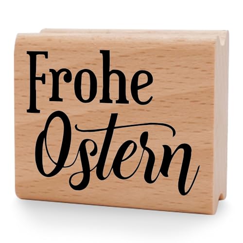 NEWSTAMPS Stempel Frohe Ostern 07 Motivstempel groß aus Holz & Gummi zum Karten und Geschenke basteln, Holzstempel für Osterkarte, Grußkarte, Scrapbook, Textilstempel, Deko, Kinder NEWSTAMPS Stempel Frohe Ostern 07 Motivstempel groß aus Holz & Gummi zum Karten und Geschenke basteln, Holzstempel für Osterkarte, Grußkarte, Scrapbook, Textilstempel, Deko, Kinder von NEWSTAMPS DIE STEMPELMACHER