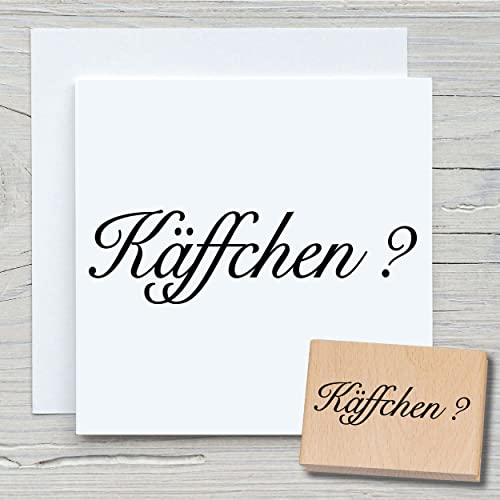 NEWSTAMPS Stempel Käffchen Motivstempel aus Holz & Gummi zum Karten und Geschenke basteln, Holzstempel für Einladungen, Spruchstempel, Textstempel, Schrift, Scrapbook, Textilstempel, Deko NEWSTAMPS Stempel Käffchen Motivstempel aus Holz & Gummi zum Karten und Geschenke basteln, Holzstempel für Einladungen, Spruchstempel, Textstempel, Schrift, Scrapbook, Textilstempel, Deko von NEWSTAMPS DIE STEMPELMACHER