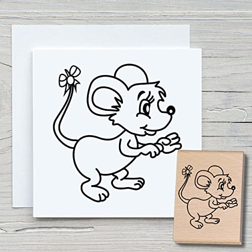 NEWSTAMPS Stempel Kleine Maus Motivstempel aus Holz & Gummi zum Karten basteln, Holzstempel, Tiere, Tierstempel, Scrapbook, Textilstempel, Deko, Kinder NEWSTAMPS Stempel Kleine Maus Motivstempel aus Holz & Gummi zum Karten basteln, Holzstempel, Tiere, Tierstempel, Scrapbook, Textilstempel, Deko, Kinder von NEWSTAMPS DIE STEMPELMACHER